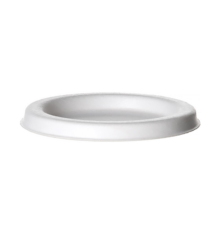 Couvercle Pot Canne à Sucre Bagasse Blanc 120ml (50 Utés) Couvercle Pot Canne à Sucre Bagasse Blanc 120ml (50 Utés)