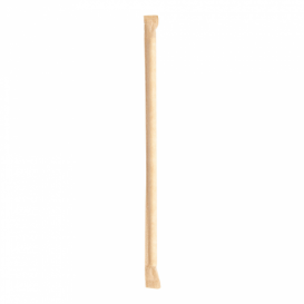 Paille Papier Blanc Emballée Kraft Ø6mm 21cm (250 Utés)