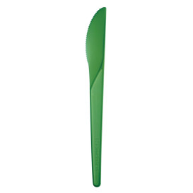 Couteau Compostable CPLA Vert 17,2 cm (1.000 Utés)