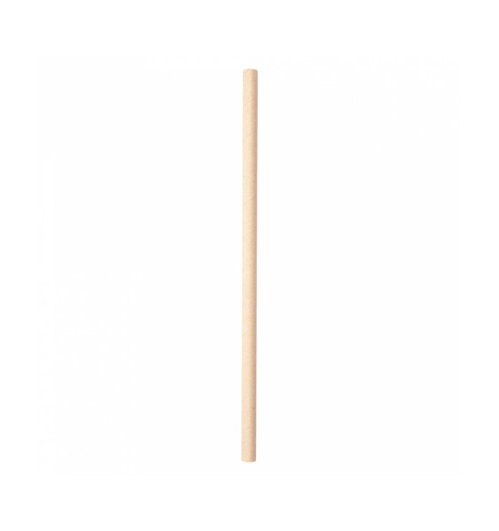 Paille Droite Papier Kraft Granités Ø8mm 21cm (250 Utés) Paille Droite Papier Kraft Granités Ø8mm 21cm (250 Utés)