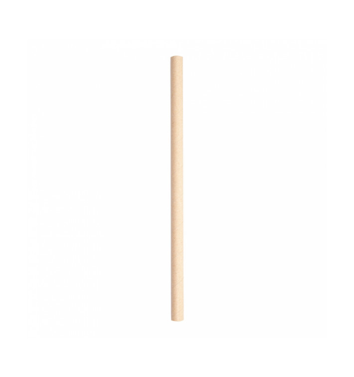 Paille Droite Papier Kraft Granités Ø10mm 21cm (2400 Utés) Paille Droite Papier Kraft Granités Ø10mm 21cm (2400 Utés)