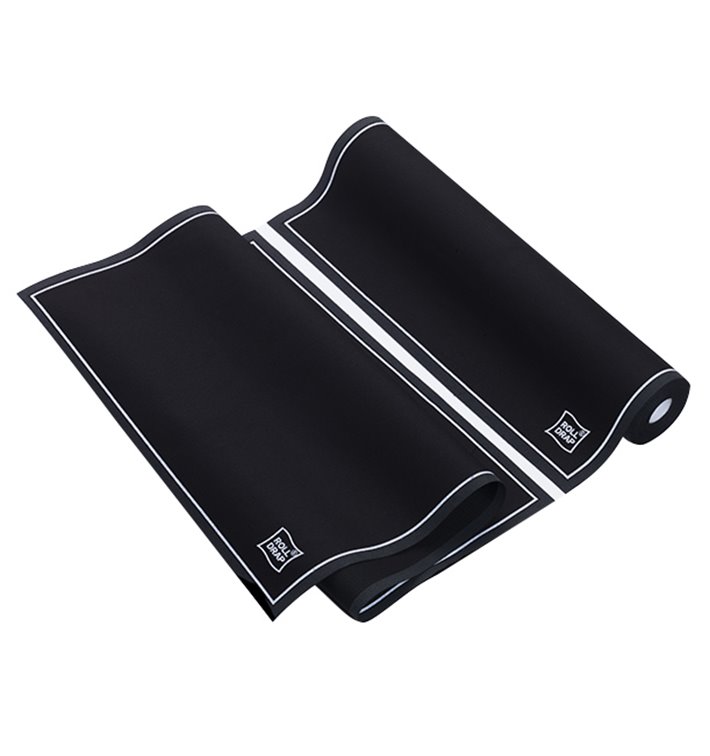 Torchons "Roll Drap" Noir 40x64cm P64cm (10 Utés) Torchons "Roll Drap" Noir 40x64cm P64cm (10 Utés)