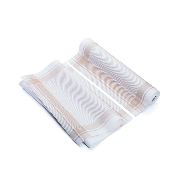 Torchons "Roll Drap" Vintage Beige 40x64cm P64cm (10 Utés) Torchons "Roll Drap" Vintage Beige 40x64cm P64cm (10 Utés)