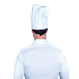 Toque Cuisinier Chef Coton Blanc (25 Unités)