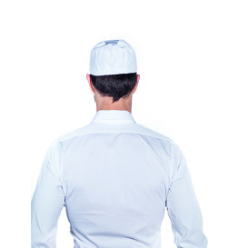 Calot Cuisinier Coton Blanc (1 Unité)