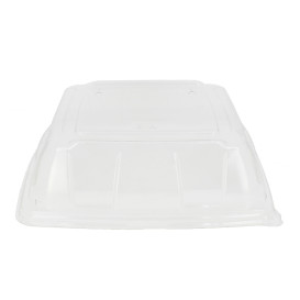 Couvercle Plastique PET Transp. Plateau 27x27cm (25 Utés)