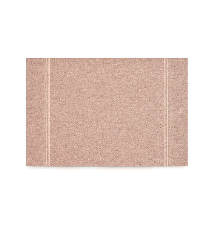 Set de Table "Day Drap" Marron Clair 32x45cm (72 Utés) Set de Table "Day Drap" Marron Clair 32x45cm (72 Utés)