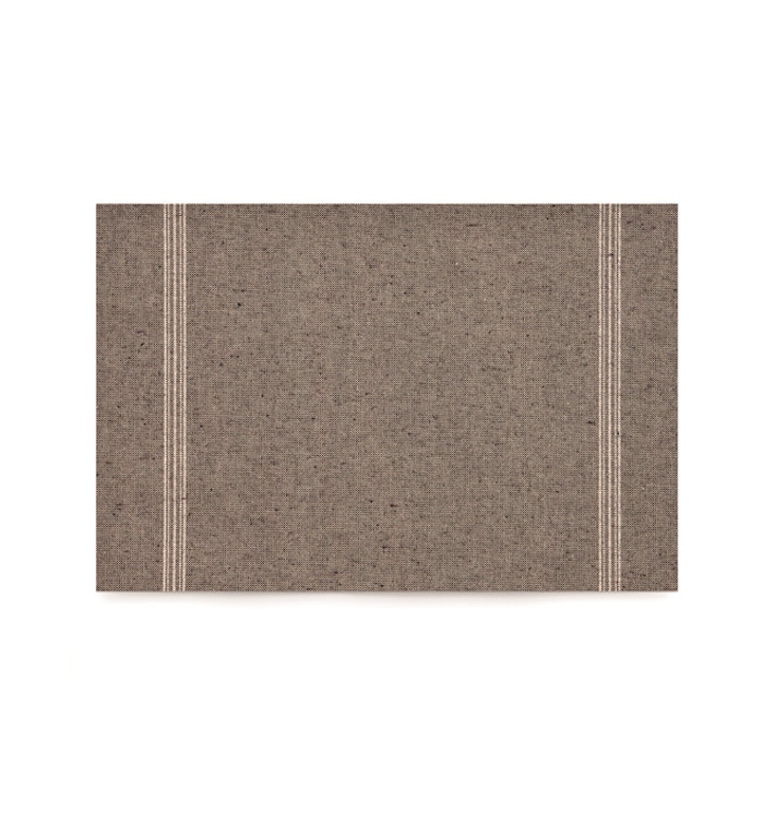 Set de Table "Day Drap" Brun 32x45cm (12 Utés) Set de Table "Day Drap" Brun 32x45cm (12 Utés)