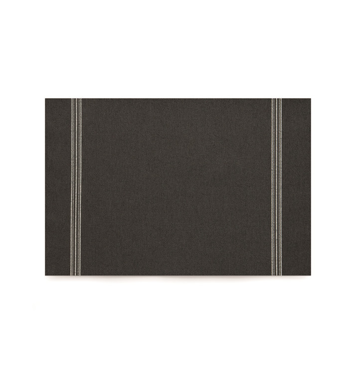 Set de Table "Day Drap" Noir 32x45cm (72 Utés) Set de Table "Day Drap" Noir 32x45cm (72 Utés)