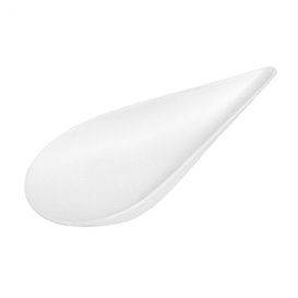 Mise en Bouche Ovale Canne à Sucre Blanc 8x5 cm (50 Utés)