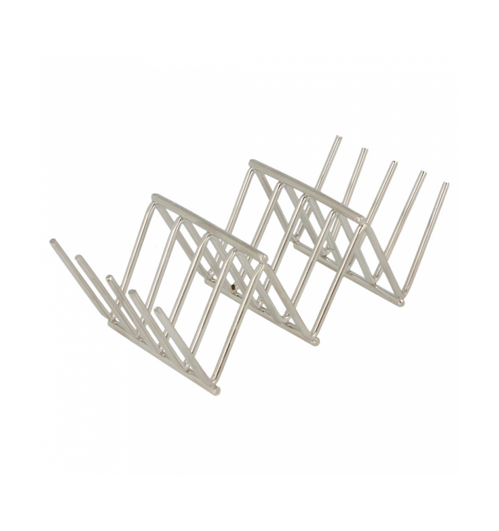 Support pour Hot Dog en Acier 118x51x37mm (12 Utés) Support pour Hot Dog en Acier 118x51x37mm (12 Utés)