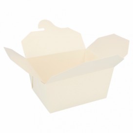Boîte Carton Américaine Blanc 11,3x9x6,4cm 780ml (50 Utés)