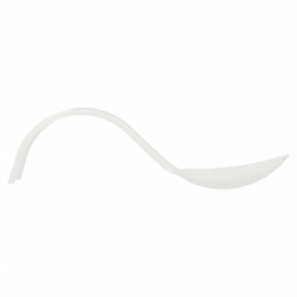 Cuillère Dégustation Anse Courbe Blanc 130mm (50 Utés)