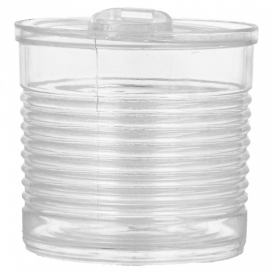 Boîte de Conserve Transparente PS 60ml Ø5,1x4,8cm (25 Utés)