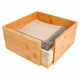 Porte-serviettes en Bambou 21x21x10cm (1 Uté)