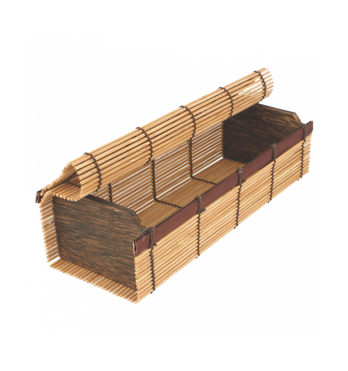 Boîte en Bambou Sushi 23x8x6cm (1 Uté.) Boîte en Bambou Sushi 23x8x6cm (1 Uté.)