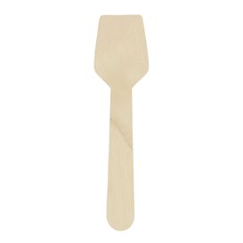 Petite Cuillère en Bois pour Glace 95mm (100 Unités)