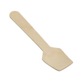 Petite Cuillère en Bois pour Glace 95mm (100 Unités)