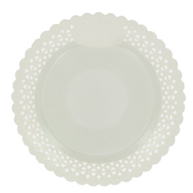 Assiette en Carton Ronde Dentelle Blanc 38 cm (50 Utés)