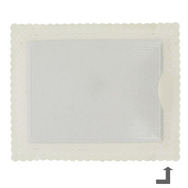 Plateau en Carton Dentelle Doré 35x41 cm (100 Utés)