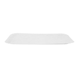 Plat rectangulaire en Carton Blanc 14x21 cm (100 Unités)