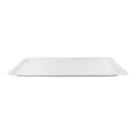Plat rectangulaire en Carton Blanc 9x15 cm (100 Unités)