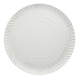 Assiette en Carton Ronde Blanc 210 mm 500g/m2 (800 Unités)