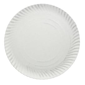 Assiette en Carton Ronde Blanc 320 mm (50 Unités)