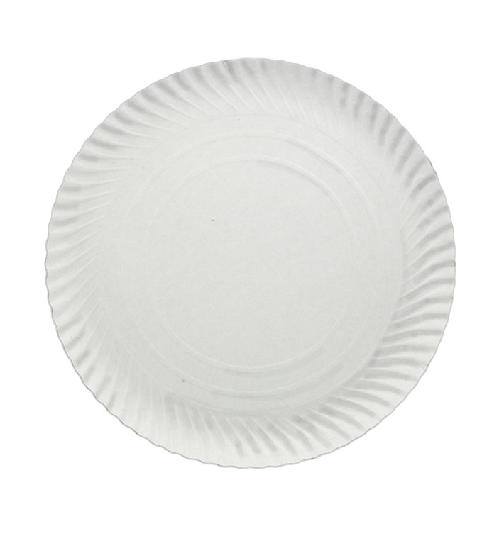 Assiette en Carton Ronde Blanc 320 mm (250 Unités)