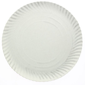 Assiette en Carton Ronde Blanc 380 mm (250 Unités)