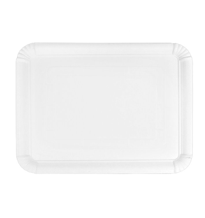 Plat rectangulaire en Carton Blanc 20x27 cm (800 Unités) Plat rectangulaire en Carton Blanc 20x27 cm (800 Unités)