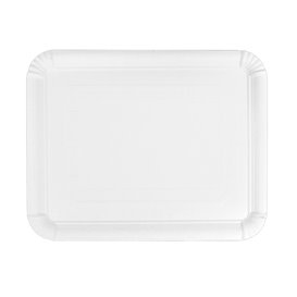 Plat rectangulaire en Carton Blanc 22x28 cm (600 Utés)