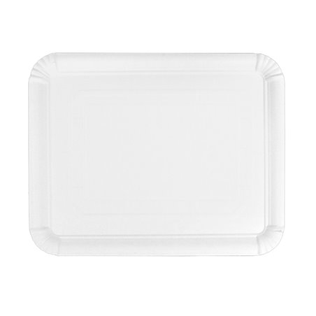 Plat rectangulaire en Carton Blanc 22x28 cm (600 Utés)