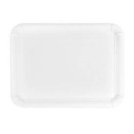 Plat rectangulaire en Carton Blanc 25x34 cm (400 Utés)