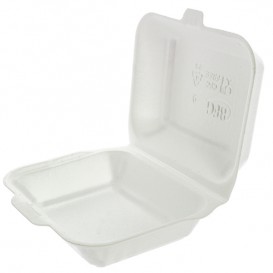Boîte en FOAM LunchBOX Blanc 185x155x70mm (125 Unités)