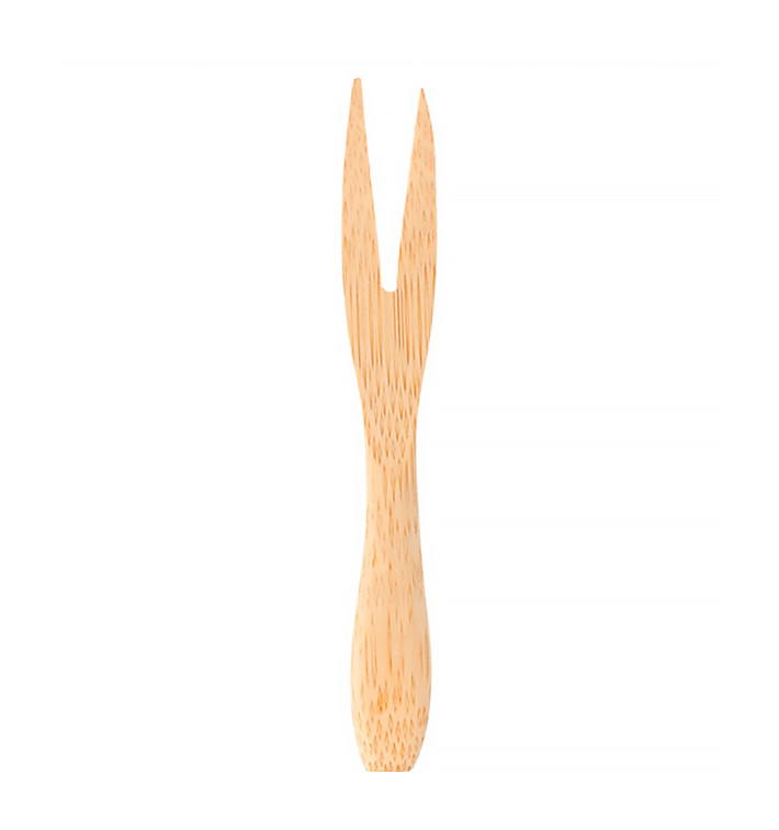 Mini Fourchette en Bambou Dégustation 9cm (50 Unités) Mini Fourchette en Bambou Dégustation 9cm (50 Unités)