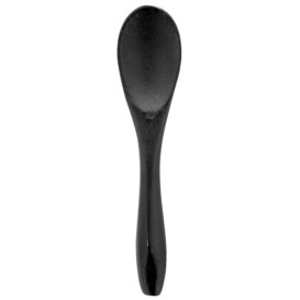 Petit Cuillère en Bambou Dégustation Noir 9cm (500 Unités)