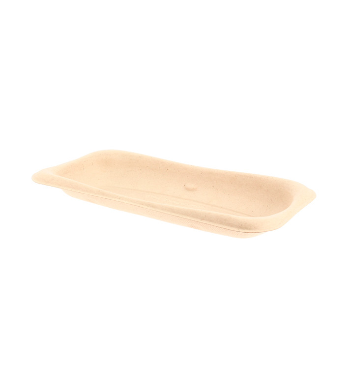Plateau en Canne à Sucre 24x11cm (50 Utés) Plateau en Canne à Sucre 24x11cm (50 Utés)