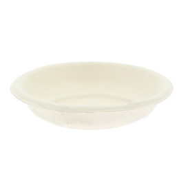 Mini Assiette Bio en Canne à Sucre Blanc Ø7,5cm (50 Utés)