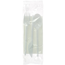 Kit Fourchette, Cuillère, Couteau, Serviette (25 Utés)