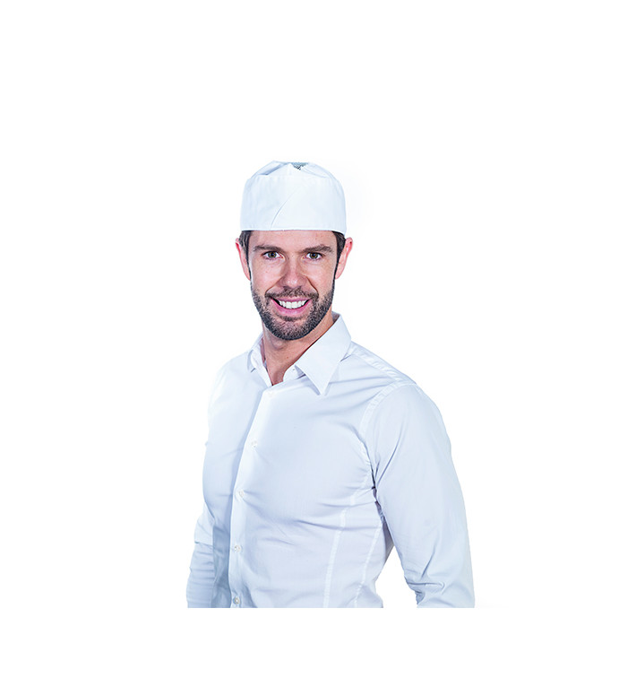 Calot Cuisinier Coton Blanc (1 Unité) Calot Cuisinier Coton Blanc (1 Unité)