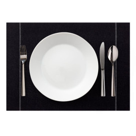 Set de Table "Day Drap" Noir 32x45cm (72 Utés)