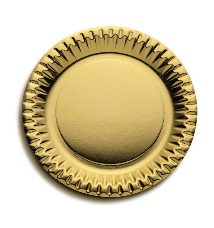 Assiette ronde Carton "Party" Or Ø230mm (300 Unités) Assiette ronde Carton "Party" Or Ø230mm (300 Unités)