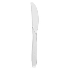 Couteau Amidon de Maïs CPLA Blanc 18cm (1500 Utés)