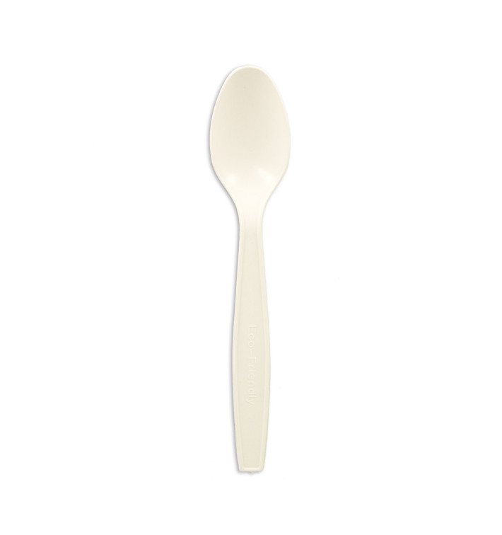 Cuillère Amidon de Maïs CPLA Blanc 16 cm (50 Utés) Cuillère Amidon de Maïs CPLA Blanc 16 cm (50 Utés)