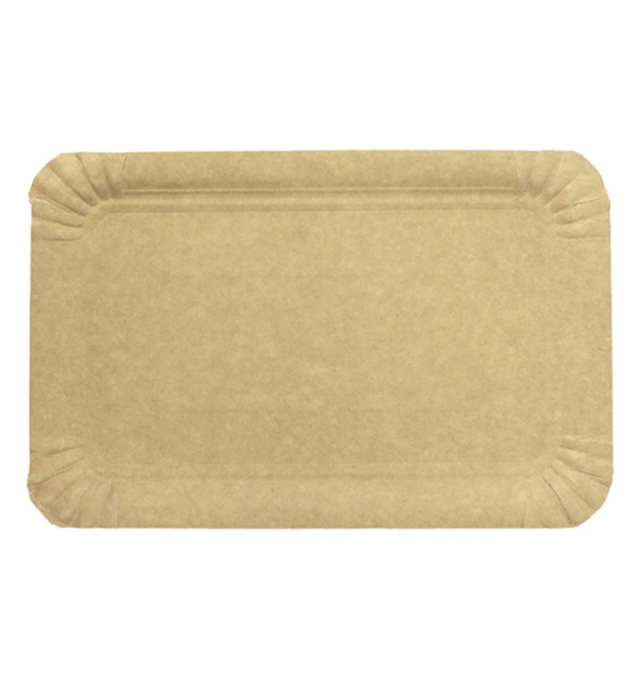 Plat rectangulaire en Carton Kraft 14x21 cm (100 Unités) Plat rectangulaire en Carton Kraft 14x21 cm (100 Unités)