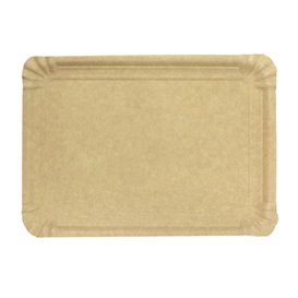 Plat rectangulaire en Carton Kraft 16x22 cm (1400 Unités)