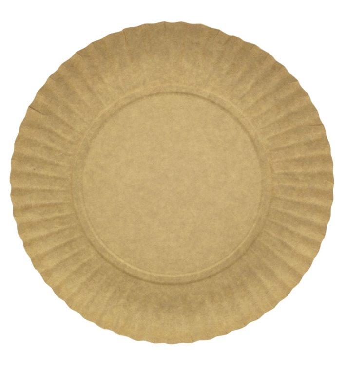 Assiette en Carton Ronde Kraft 210 mm 255g/m2 (1000 Unités) Assiette en Carton Ronde Kraft 210 mm 255g/m2 (1000 Unités)