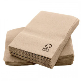 Serviette en Papier SNACK Eco Kraft 17x17cm (200 Unités)