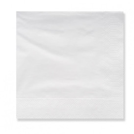 Serviette Papier à Cocktail 20x20cm 3E Blanc (100 Utés)